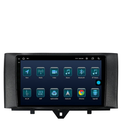 Navigatie Smart Fortwo (2010-2015), Android, X-Octacore / 8GB RAM + 256GB ROM, 9.5 Inch - AD-BGX9008+AD-BGRKIT409