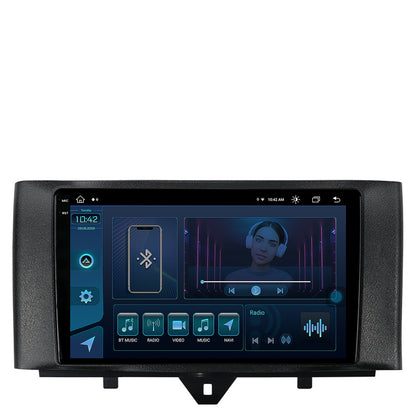 Navigatie Smart Fortwo (2010-2015), Android, X-Octacore / 8GB RAM + 256GB ROM, 9.5 Inch - AD-BGX9008+AD-BGRKIT409