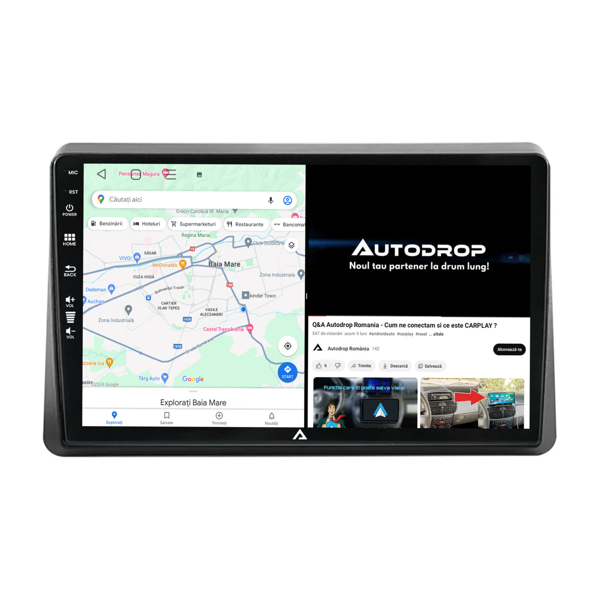 Navigatie Opel Movano / Renault Master (2020-2024), Android, P-Octacore / 2GB RAM + 32GB ROM, 10.1 Inch - AD-BGP10002+AD-BGRKIT377