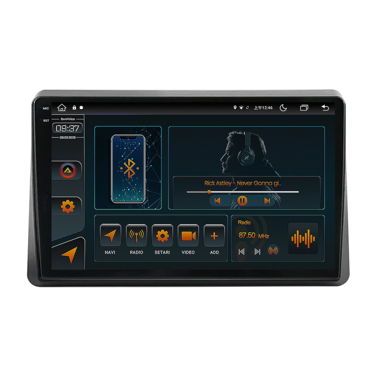 Navigatie Opel Movano / Renault Master (2020-2024), Android, V-Octacore / 4GB RAM + 64GB ROM, 10 Inch - AD-BGV10004+AD-BGRKIT377
