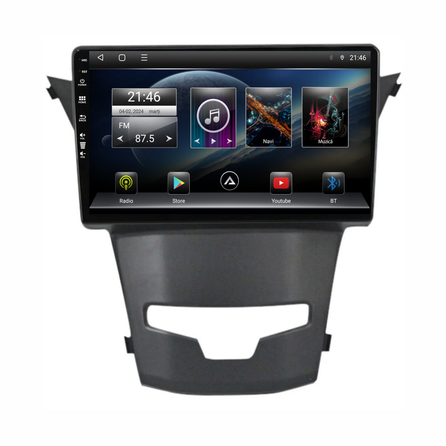 Navigatie Ssang Yong Korando (2013-2019), Android, E-Octacore / 2GB RAM + 32GB ROM, 9 Inch - AD-BGE9002+AD-BGRKIT441