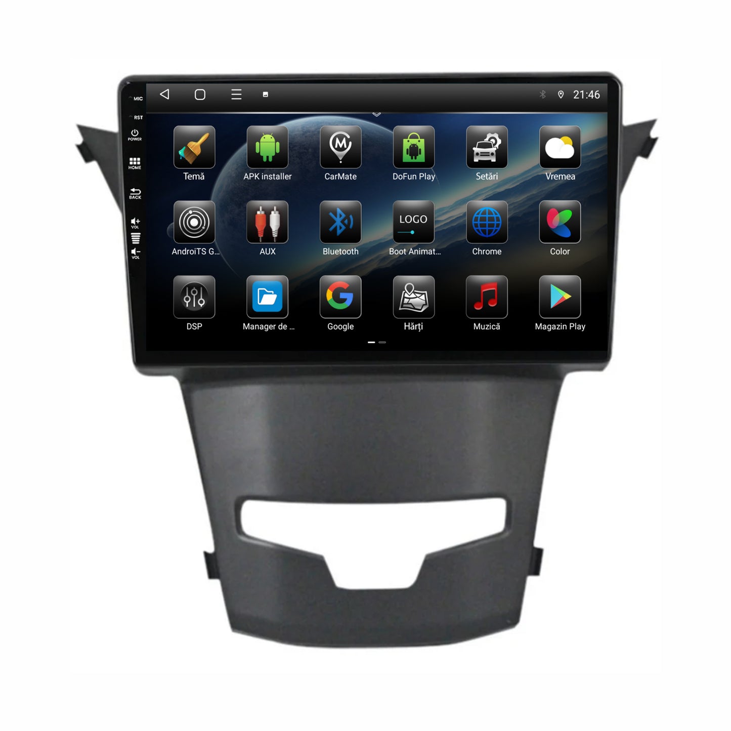Navigatie Ssang Yong Korando (2013-2019), Android, E-Octacore / 2GB RAM + 32GB ROM, 9 Inch - AD-BGE9002+AD-BGRKIT441
