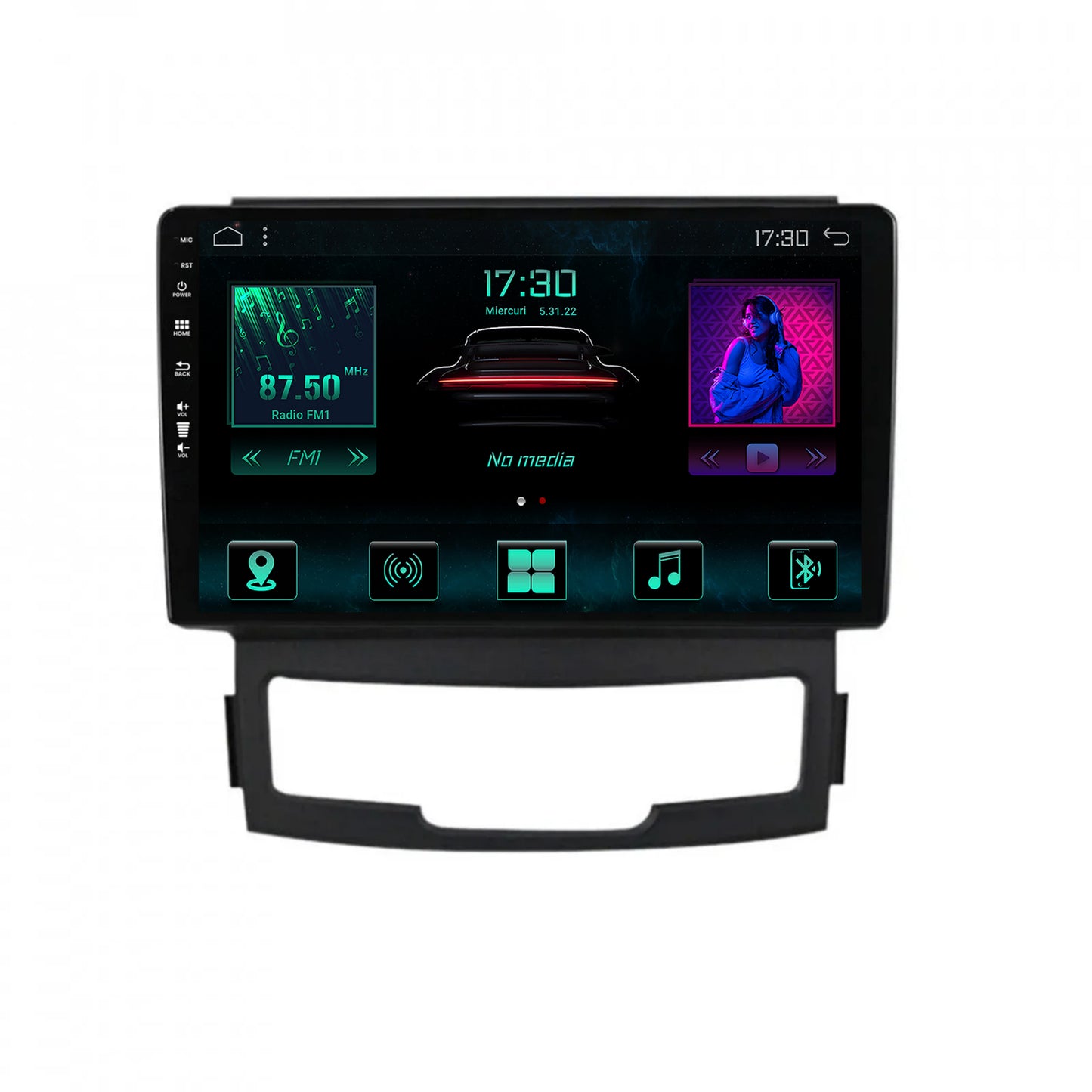 Navigatie Ssang Yong Korando (2010-2013), Android, A-Octacore / 4GB RAM + 64GB ROM, 9 Inch - AD-BGA9004+AD-BGRKIT432