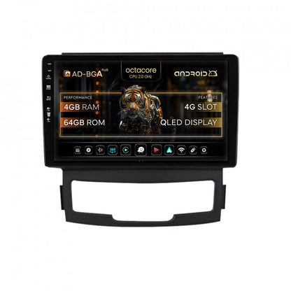 Navigatie Ssang Yong Korando (2010-2013), Android, A-Octacore / 4GB RAM + 64GB ROM, 9 Inch - AD-BGA9004+AD-BGRKIT432
