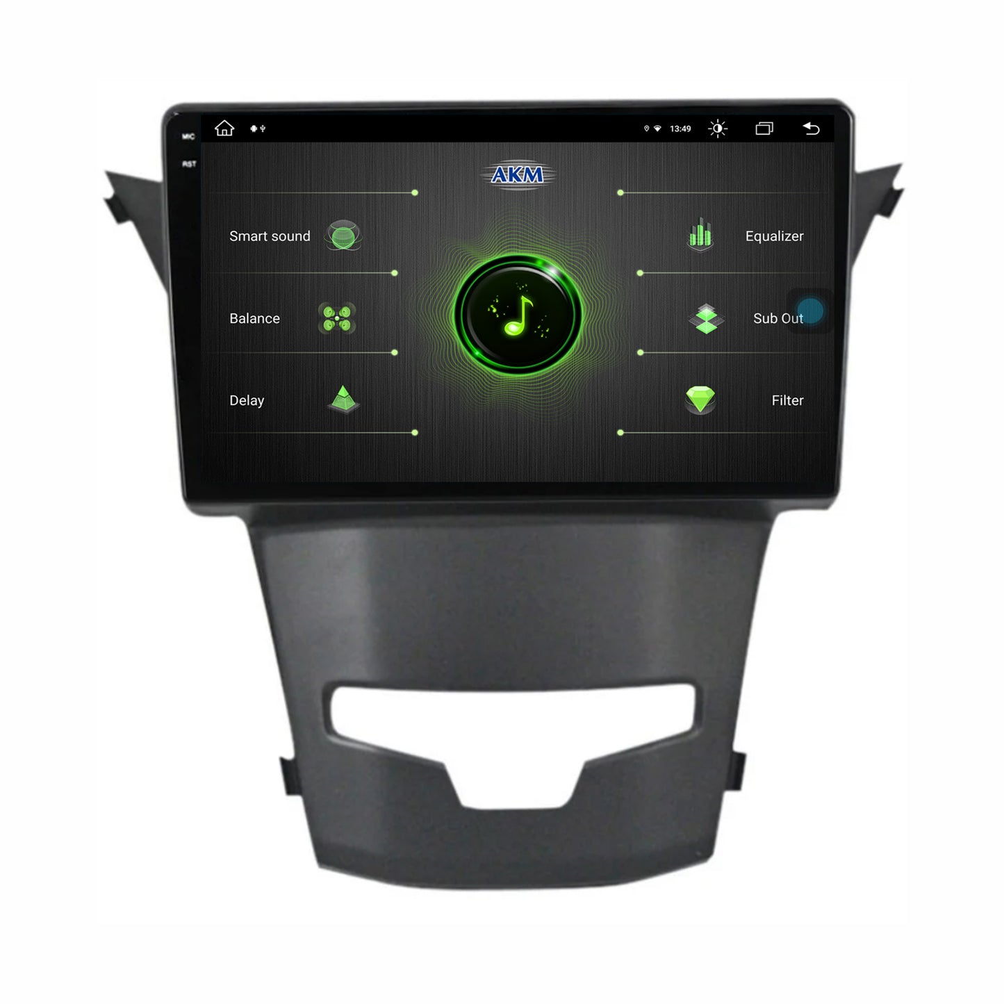 Navigatie Ssang Yong Korando (2013-2019), Android, V-Octacore / 4GB RAM + 64GB ROM, 9.5 Inch - AD-BGV9004+AD-BGRKIT441