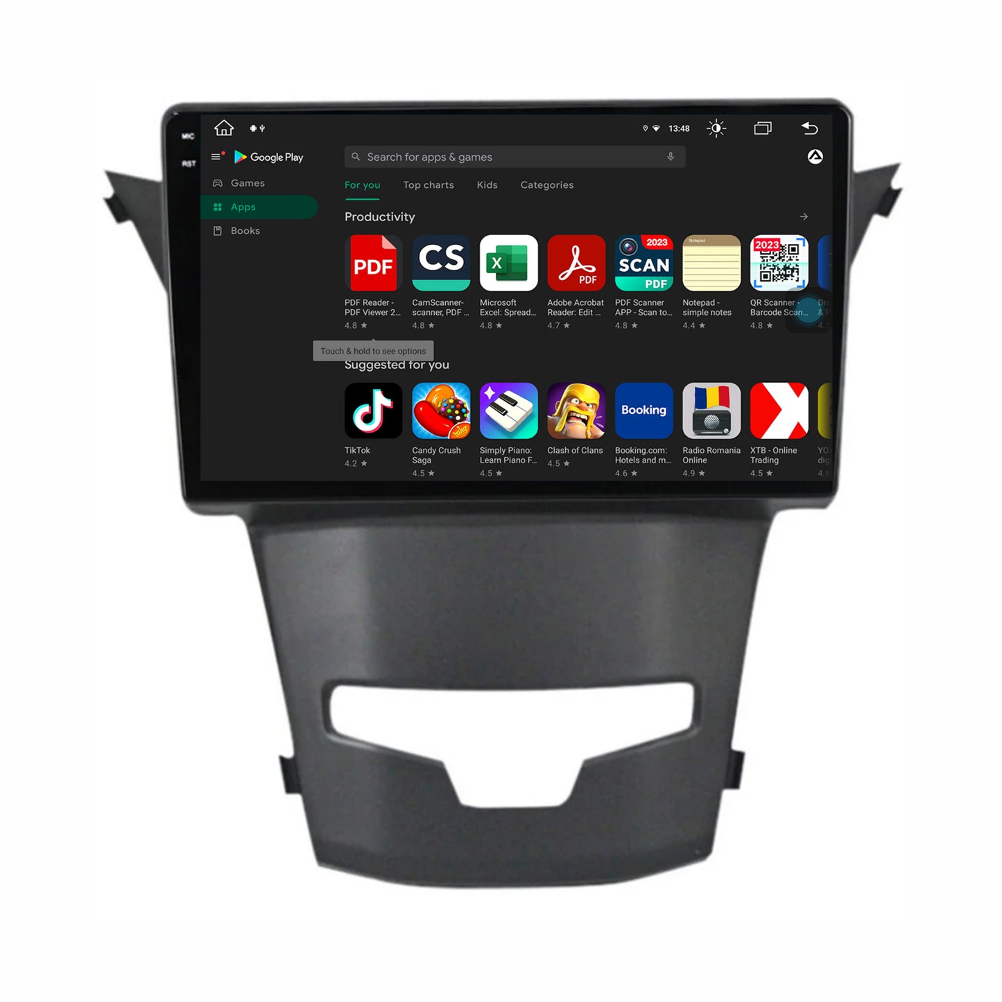 Navigatie Ssang Yong Korando (2013-2019), Android, V-Octacore / 4GB RAM + 64GB ROM, 9.5 Inch - AD-BGV9004+AD-BGRKIT441