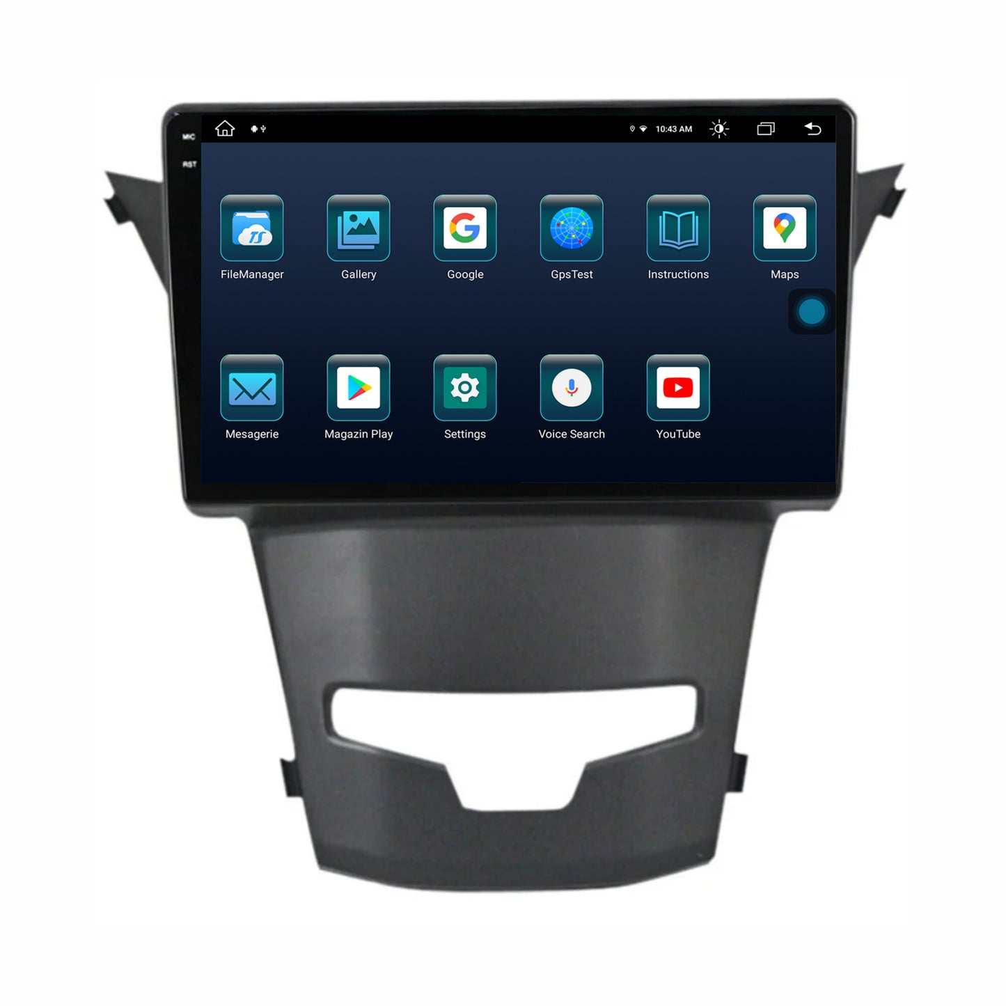 Navigatie Ssang Yong Korando (2013-2019), Android, X-Octacore / 8GB RAM + 256GB ROM, 9.5 Inch - AD-BGX9008+AD-BGRKIT441