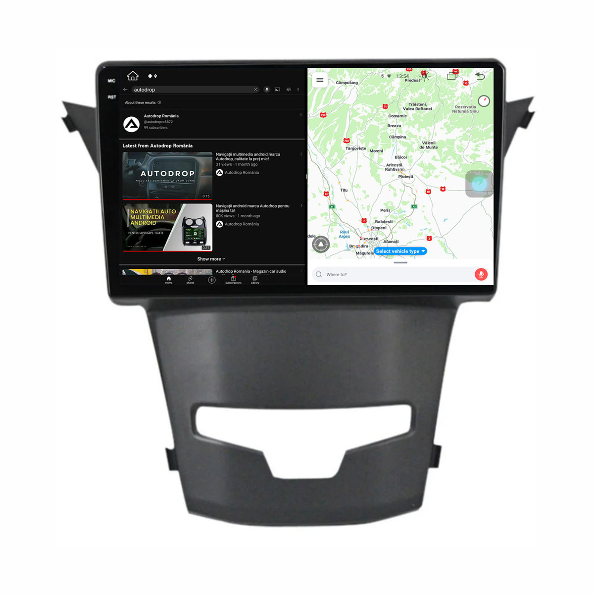 Navigatie Ssang Yong Korando (2013-2019), Android, X-Octacore / 8GB RAM + 256GB ROM, 9.5 Inch - AD-BGX9008+AD-BGRKIT441