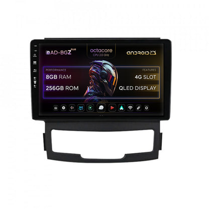 Navigatie Ssang Yong Korando (2010-2013), Android, Z-Octacore / 8GB RAM + 256GB ROM, 9 Inch - AD-BGZ9008+AD-BGRKIT432
