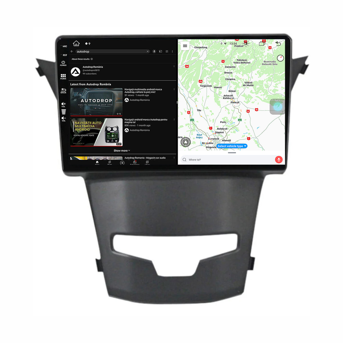 Navigatie Ssang Yong Korando (2013-2019), Android, Z-Octacore / 8GB RAM + 256GB ROM, 9 Inch - AD-BGZ9008+AD-BGRKIT441