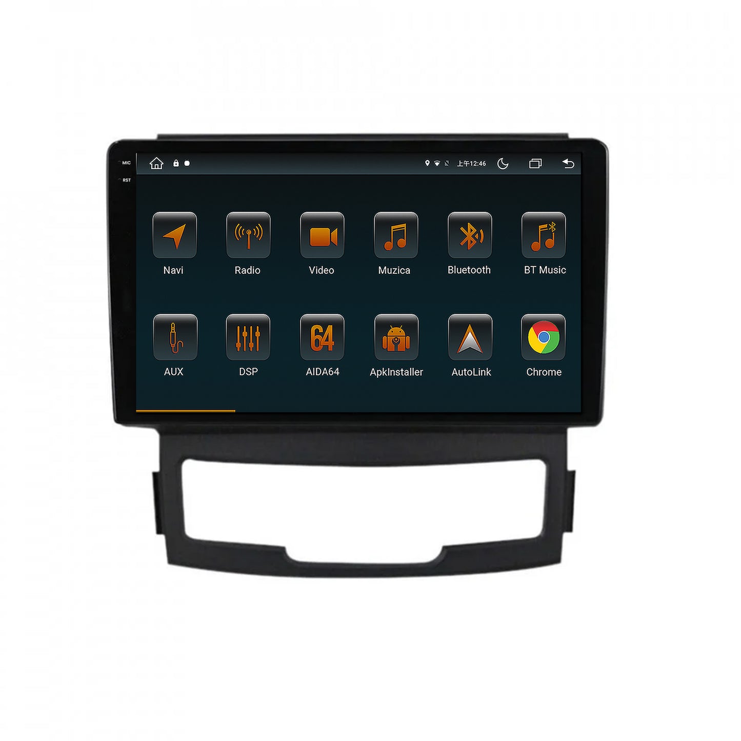 Navigatie Ssang Yong Korando (2010-2013), Android, V-Octacore / 4GB RAM + 64GB ROM, 9.5 Inch - AD-BGV9004+AD-BGRKIT432