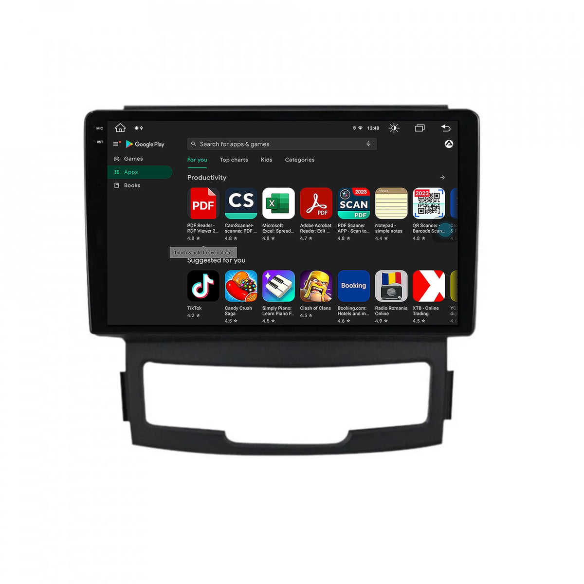 Navigatie Ssang Yong Korando (2010-2013), Android, X-Octacore / 8GB RAM + 256GB ROM, 9.5 Inch - AD-BGX9008+AD-BGRKIT432