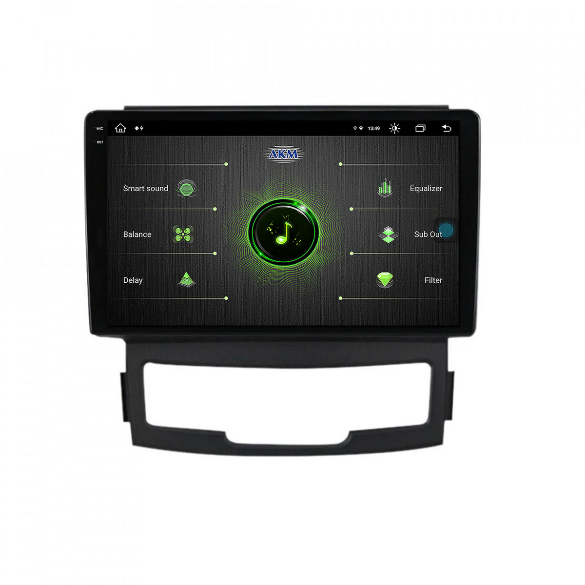Navigatie Ssang Yong Korando (2010-2013), Android, X-Octacore / 8GB RAM + 256GB ROM, 9.5 Inch - AD-BGX9008+AD-BGRKIT432