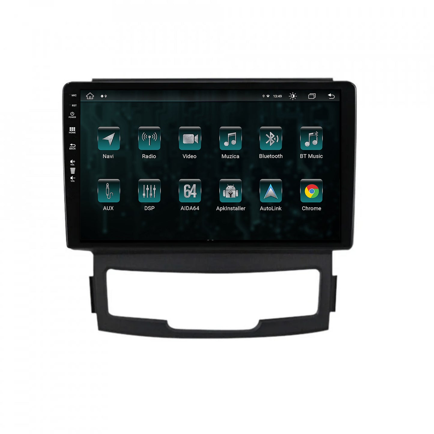 Navigatie Ssang Yong Korando (2010-2013), Android, Z-Octacore / 8GB RAM + 256GB ROM, 9 Inch - AD-BGZ9008+AD-BGRKIT432