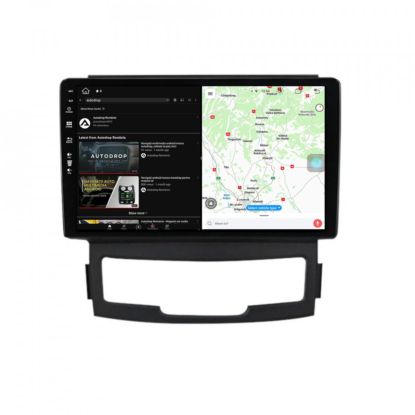 Navigatie Ssang Yong Korando (2010-2013), Android, Z-Octacore / 8GB RAM + 256GB ROM, 9 Inch - AD-BGZ9008+AD-BGRKIT432