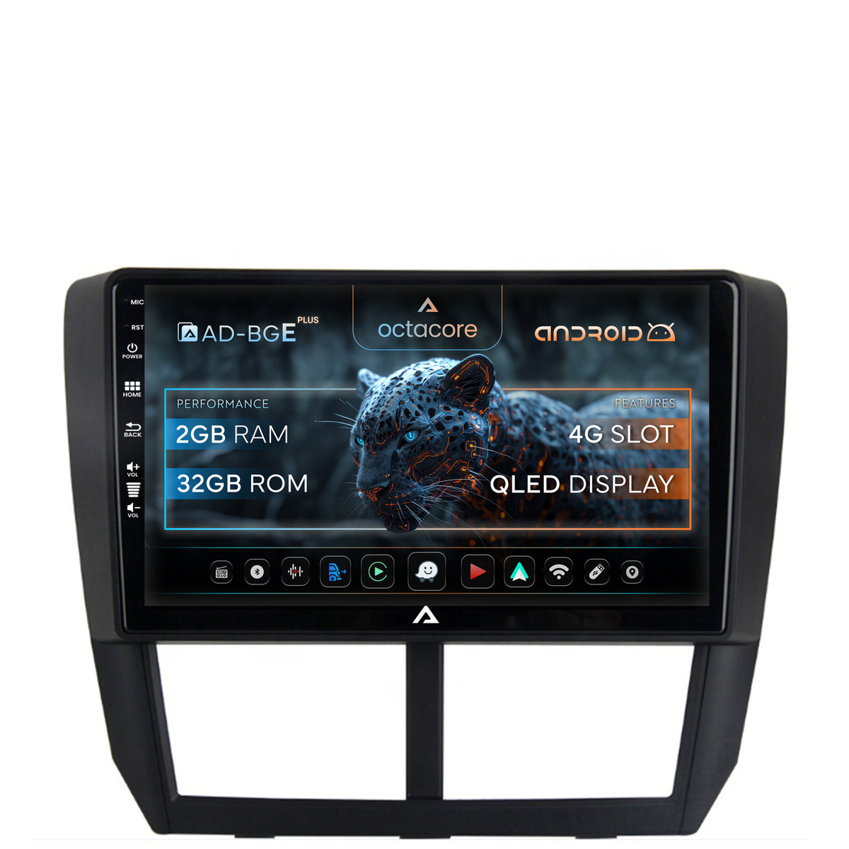 Navigatie Subaru Forester (2007-2013), Android, E-Octacore / 2GB RAM + 32GB ROM, 9 Inch - AD-BGE9002+AD-BGRKIT333