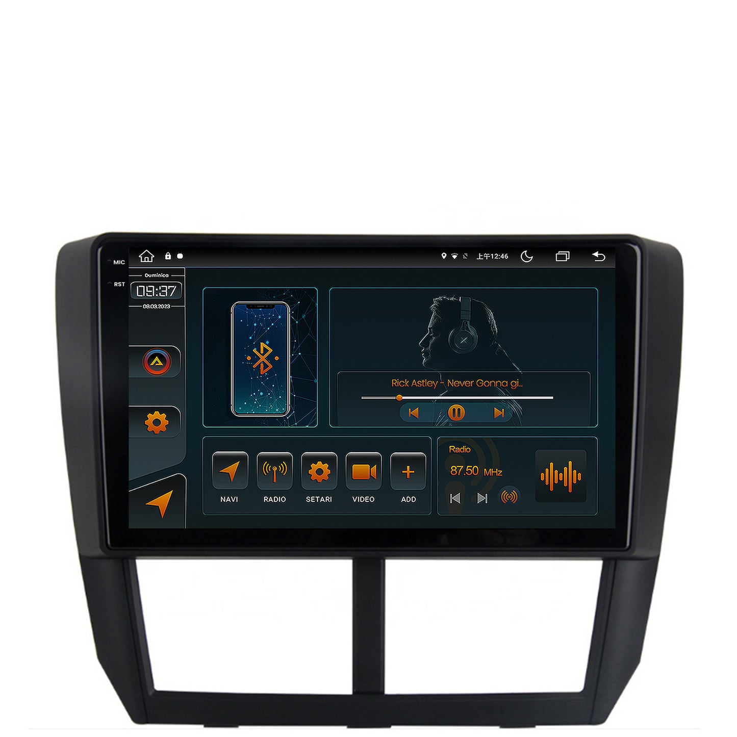 Navigatie Subaru Forester (2007-2013), Android, V-Octacore / 4GB RAM + 64GB ROM, 9.5 Inch - AD-BGV9004+AD-BGRKIT333