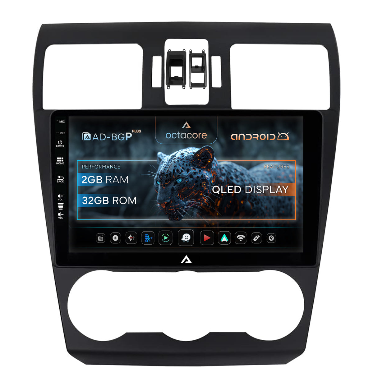 Navigatie Subaru Forester (2012-2018), Android, P-Octacore / 2GB RAM + 32GB ROM, 9 Inch - AD-BGP9002+AD-BGRKIT334