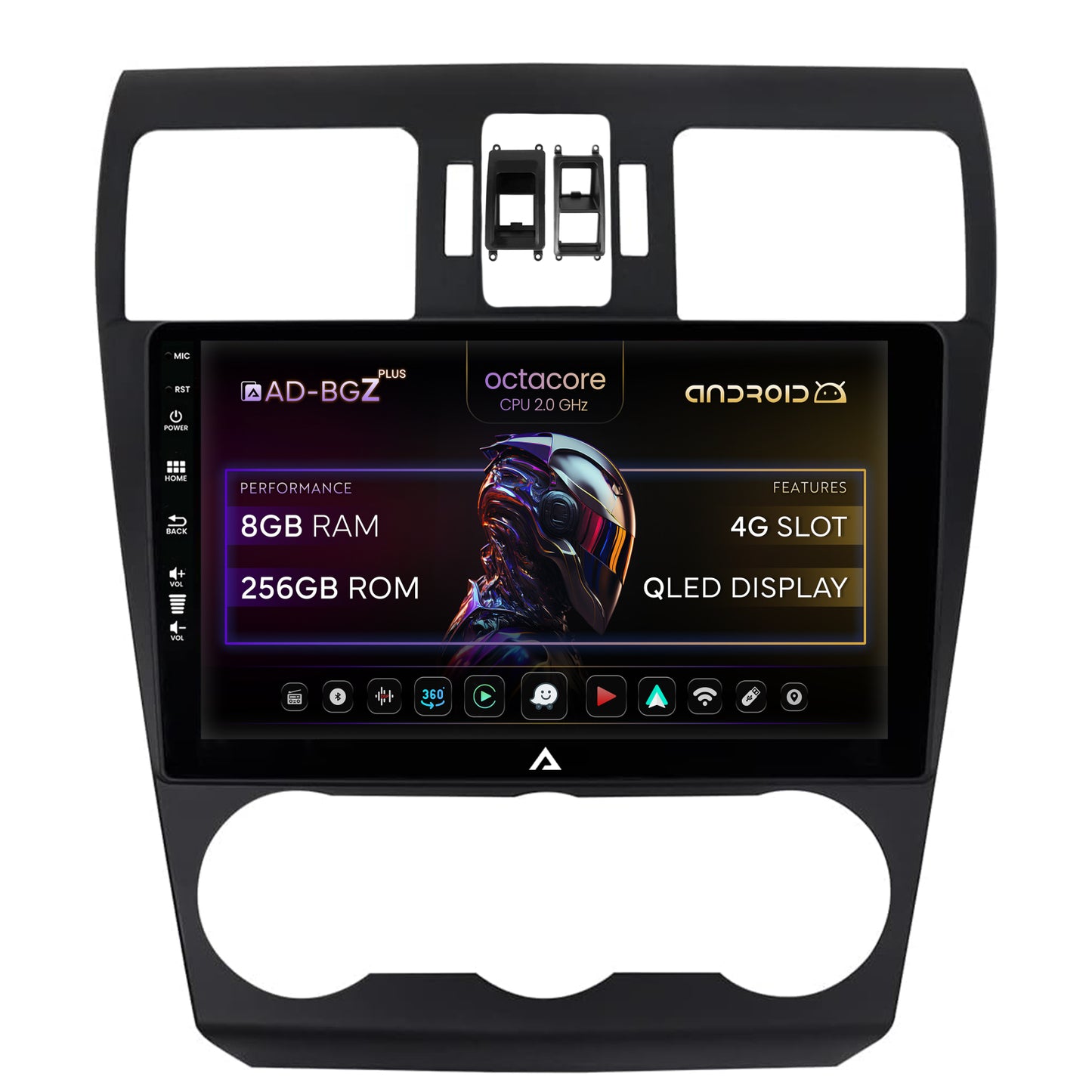 Navigatie Subaru Forester (2012-2018), Android, Z-Octacore / 8GB RAM + 256GB ROM, 9 Inch - AD-BGZ9008+AD-BGRKIT334