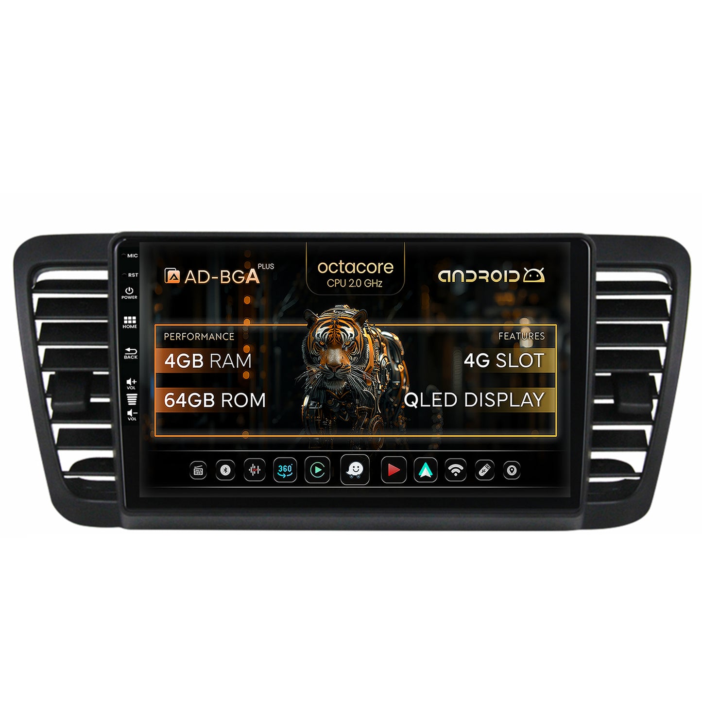 Navigatie Subaru Legacy (2004-2010), Android, A-Octacore / 4GB RAM + 64GB ROM, 9 Inch - AD-BGA9004+AD-BGRKIT338