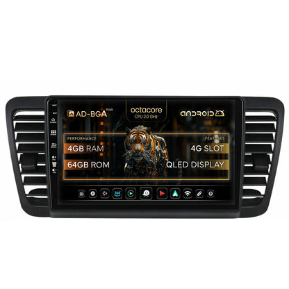 Navigatie Subaru Legacy (2004-2010), Android, A-Octacore / 4GB RAM + 64GB ROM, 9 Inch - AD-BGA9004+AD-BGRKIT338