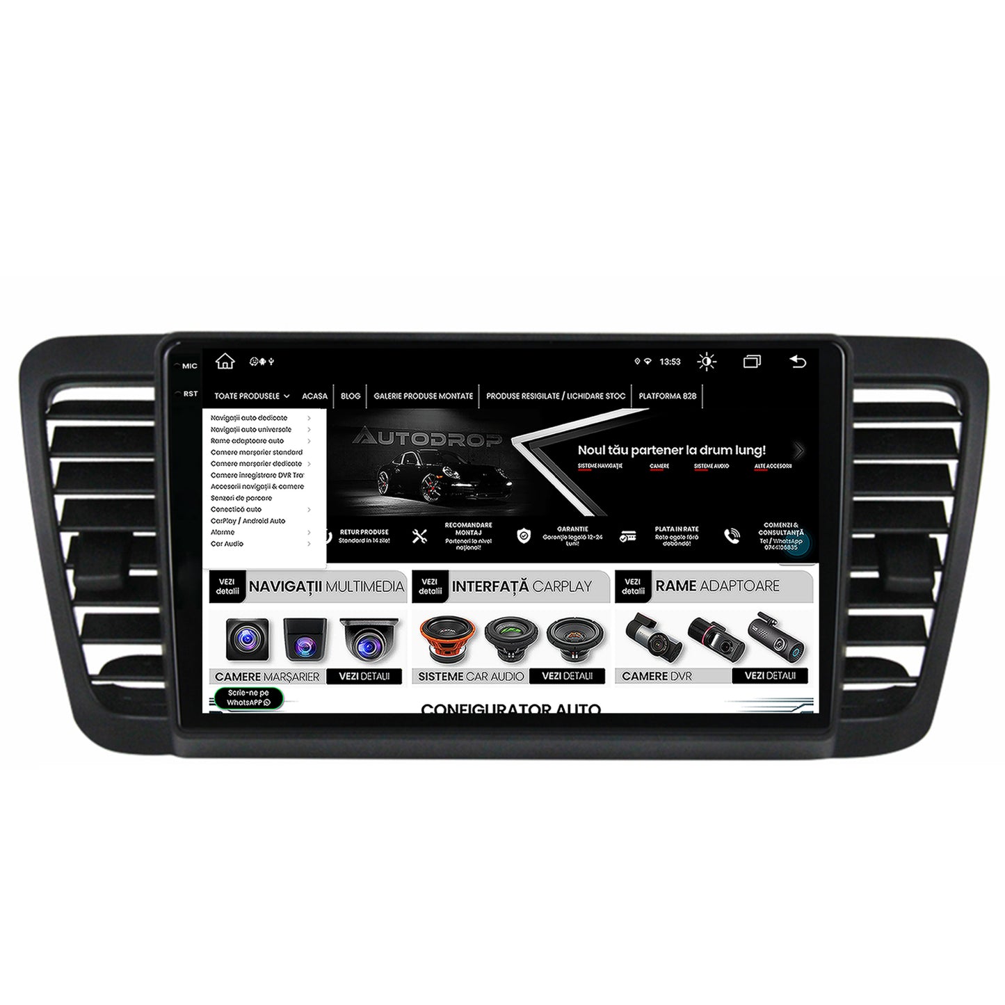Navigatie Subaru Legacy (2004-2010), Android, X-Octacore / 8GB RAM + 256GB ROM, 9.5 Inch - AD-BGX9008+AD-BGRKIT338