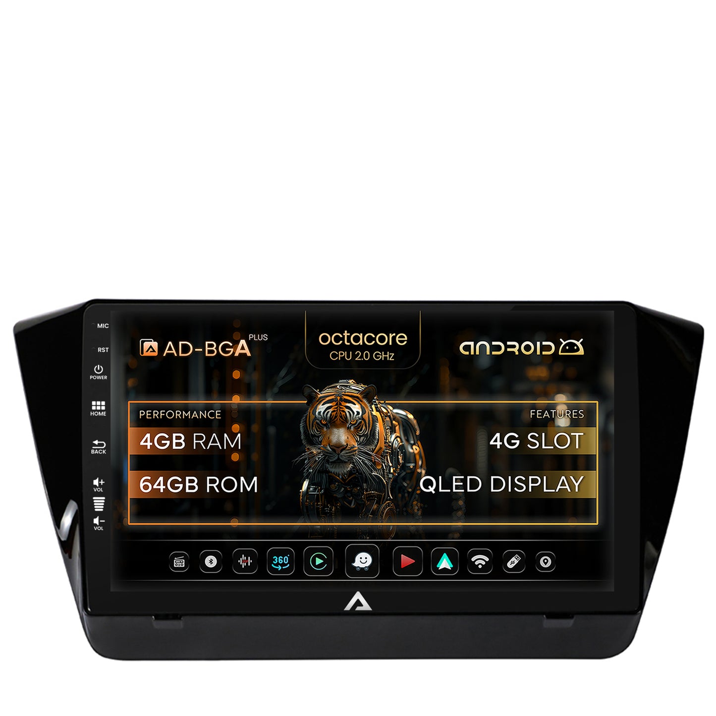 Navigatie Superb 3 (2015+), Android, A-Octacore / 4GB RAM + 64GB ROM, 10.1 Inch - AD-BGA10004+AD-BGRKIT034