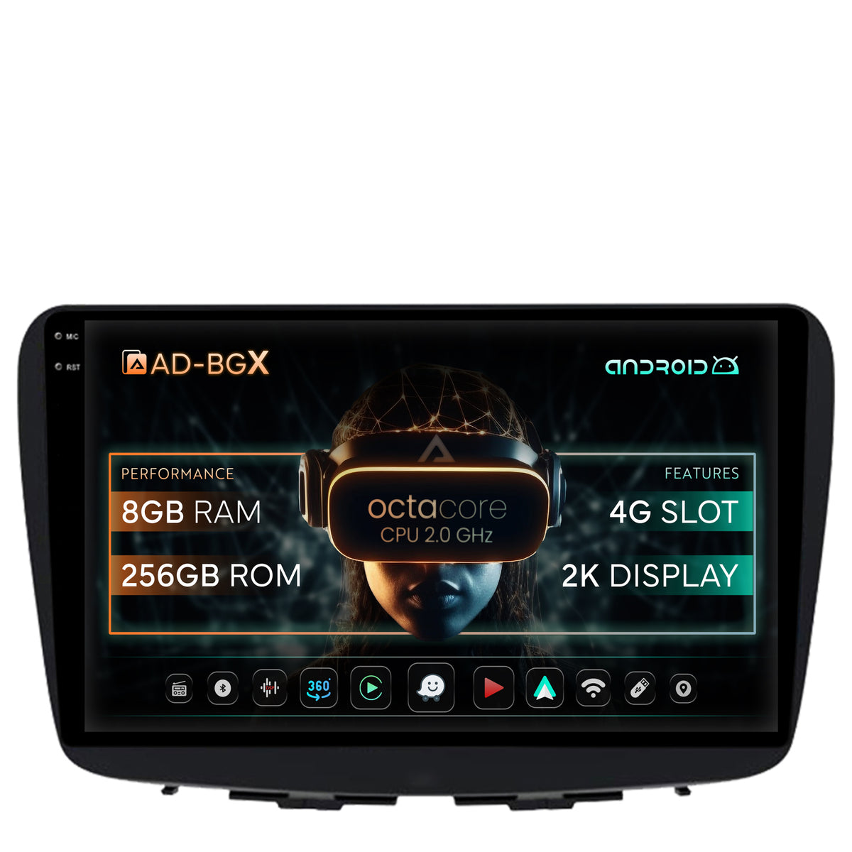 Navigatie Suzuki Baleno, Android, X-Octacore / 8GB RAM + 256GB ROM, 9.5 Inch - AD-BGX9008+AD-BGRKIT310