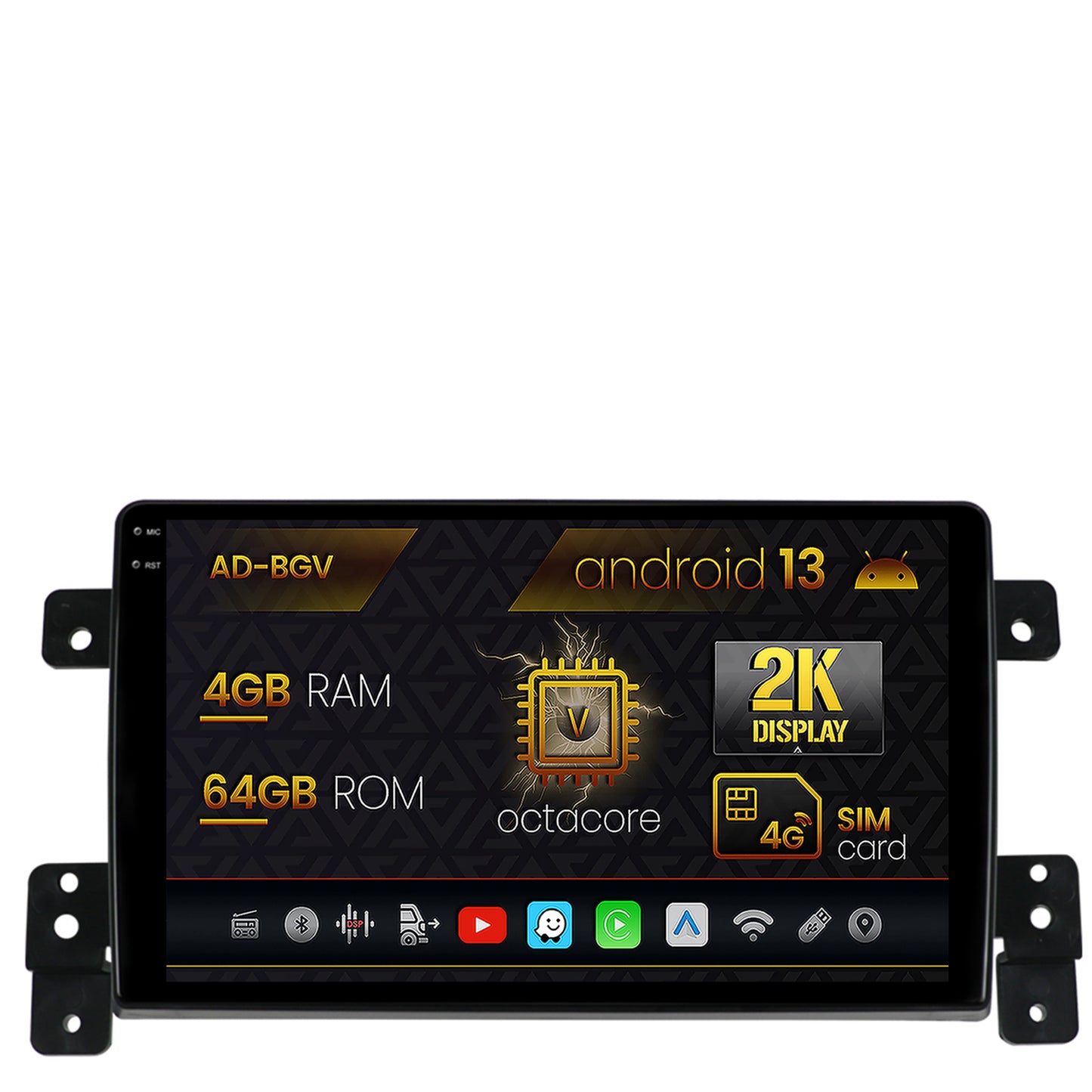 Navigatie Suzuki Grand Vitara (2005-2015), Android, V-Octacore / 4GB RAM + 64GB ROM, 9.5 Inch - AD-BGV9004+AD-BGRKIT314