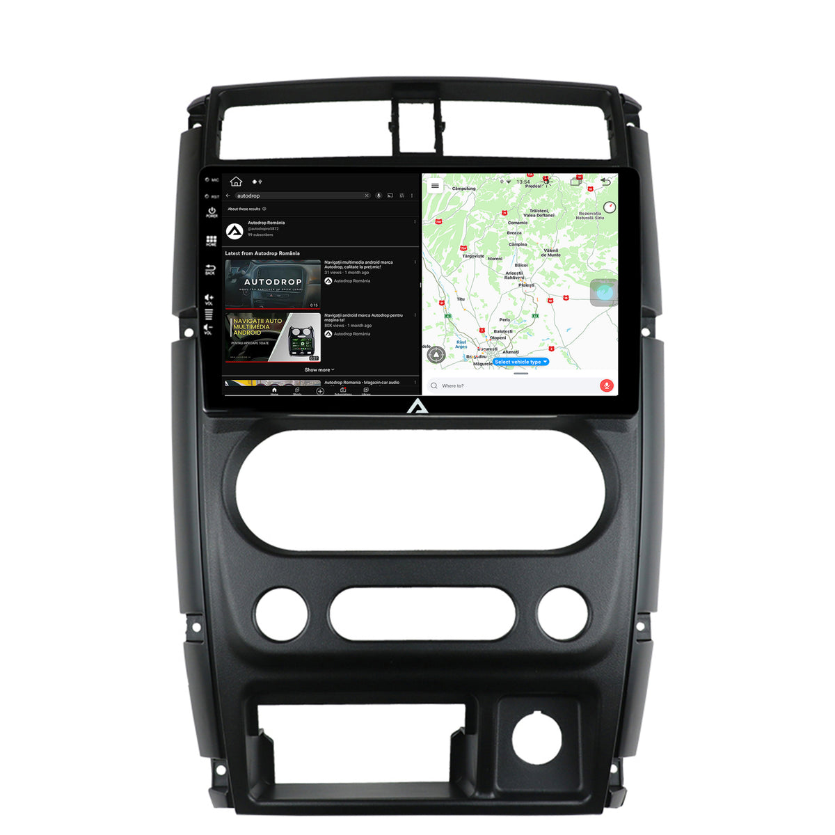Navigatie Suzuki Jimny (2005+), Android, Z-Octacore / 8GB RAM + 256GB ROM, 9 Inch - AD-BGZ9008+AD-BGRKIT315