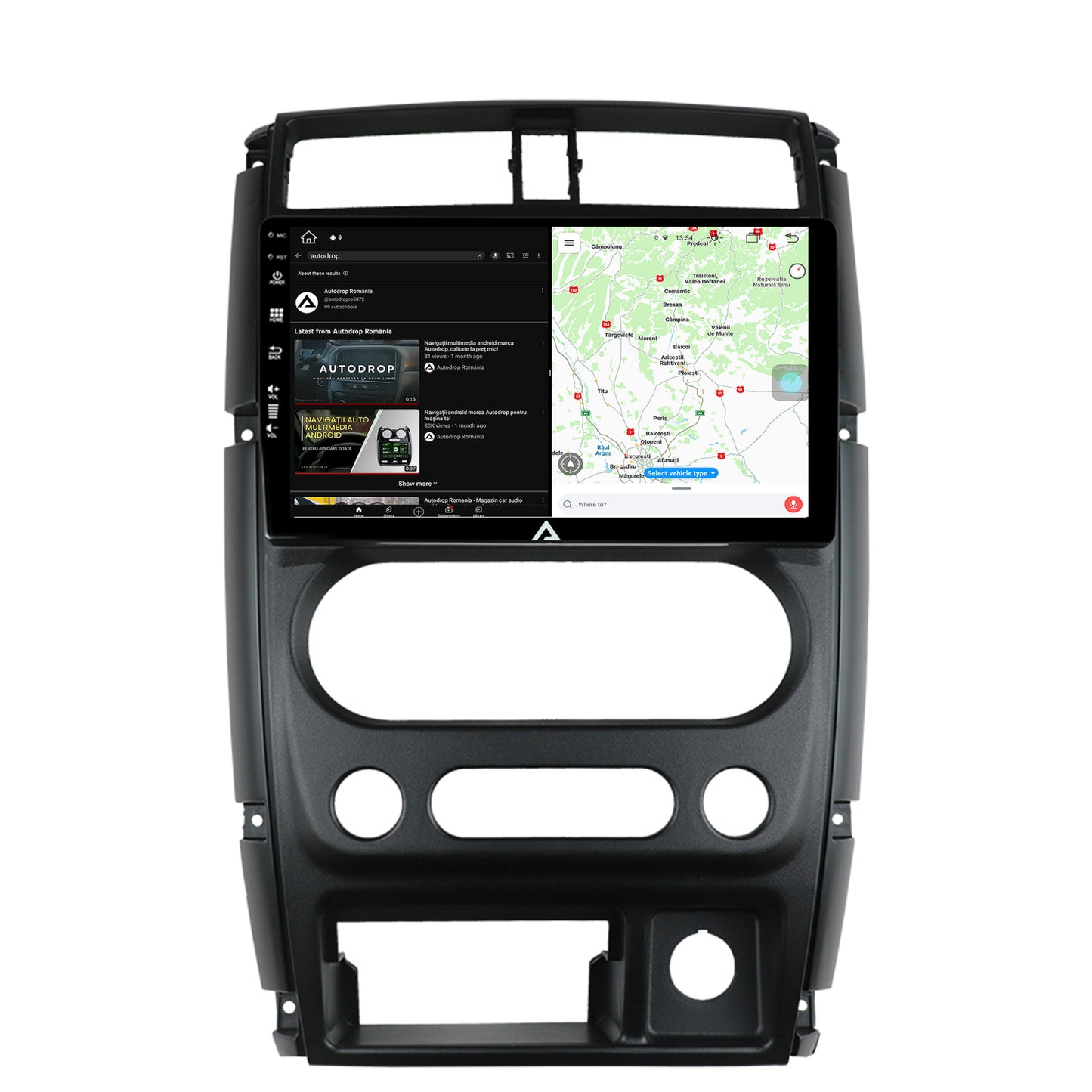 Navigatie Suzuki Jimny (2005+), Android, Z-Octacore / 8GB RAM + 256GB ROM, 9 Inch - AD-BGZ9008+AD-BGRKIT315