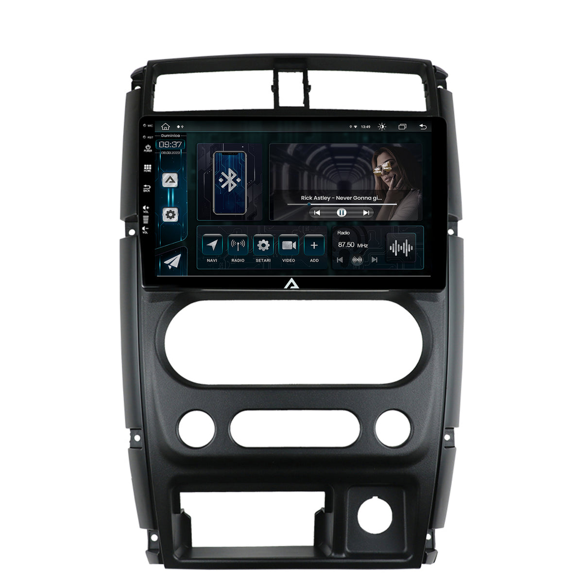 Navigatie Suzuki Jimny (2005+), Android, Z-Octacore / 8GB RAM + 256GB ROM, 9 Inch - AD-BGZ9008+AD-BGRKIT315