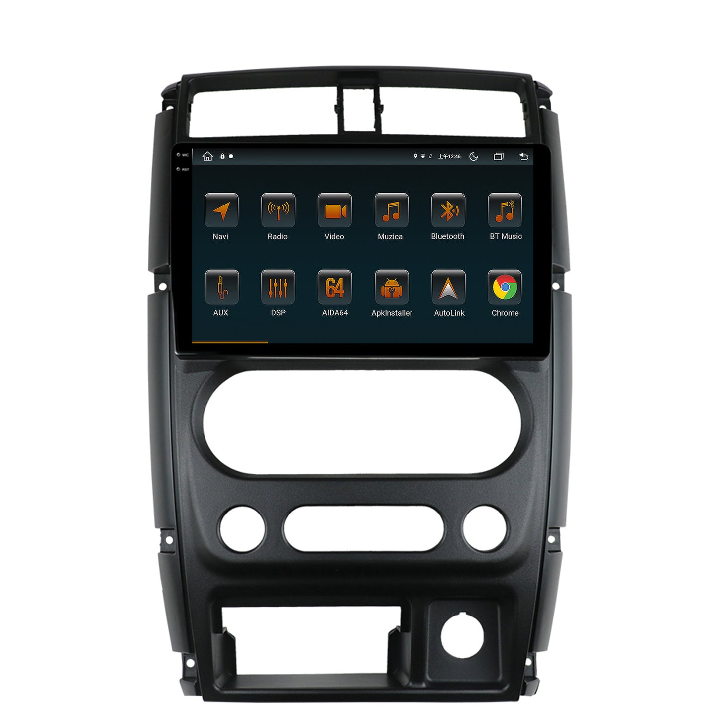 Navigatie Suzuki Jimny (2005+), Android, V-Octacore / 4GB RAM + 64GB ROM, 9.5 Inch - AD-BGV9004+AD-BGRKIT315