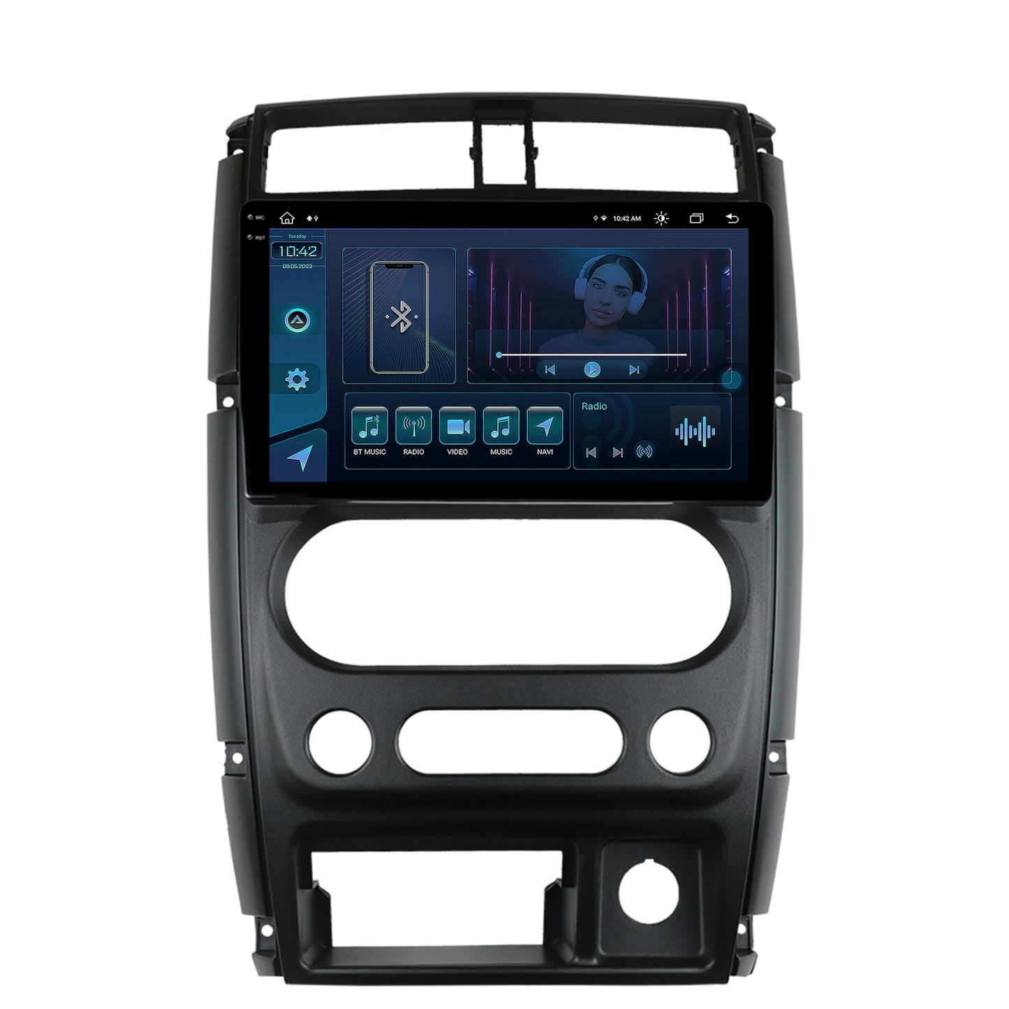 Navigatie Suzuki Jimny (2005+), Android, X-Octacore / 8GB RAM + 256GB ROM, 9.5 Inch - AD-BGX9008+AD-BGRKIT315