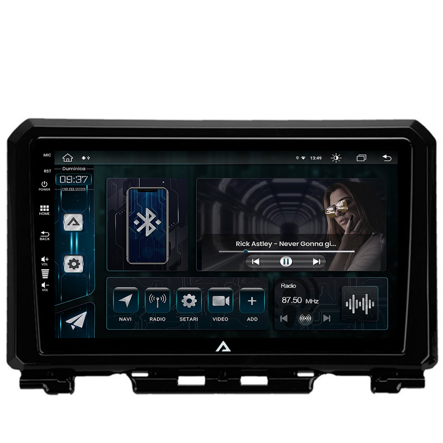 Navigatie Suzuki Jimny (2018-2022), Android, Z-Octacore / 8GB RAM + 256GB ROM, 9 Inch - AD-BGZ9008+AD-BGRKIT312
