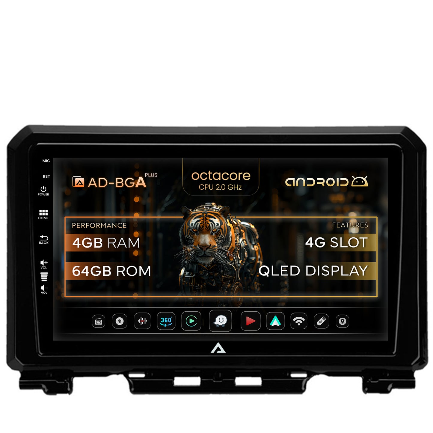 Navigatie Suzuki Jimny (2018-2022), Android, A-Octacore / 4GB RAM + 64GB ROM, 9 Inch - AD-BGA9004+AD-BGRKIT312