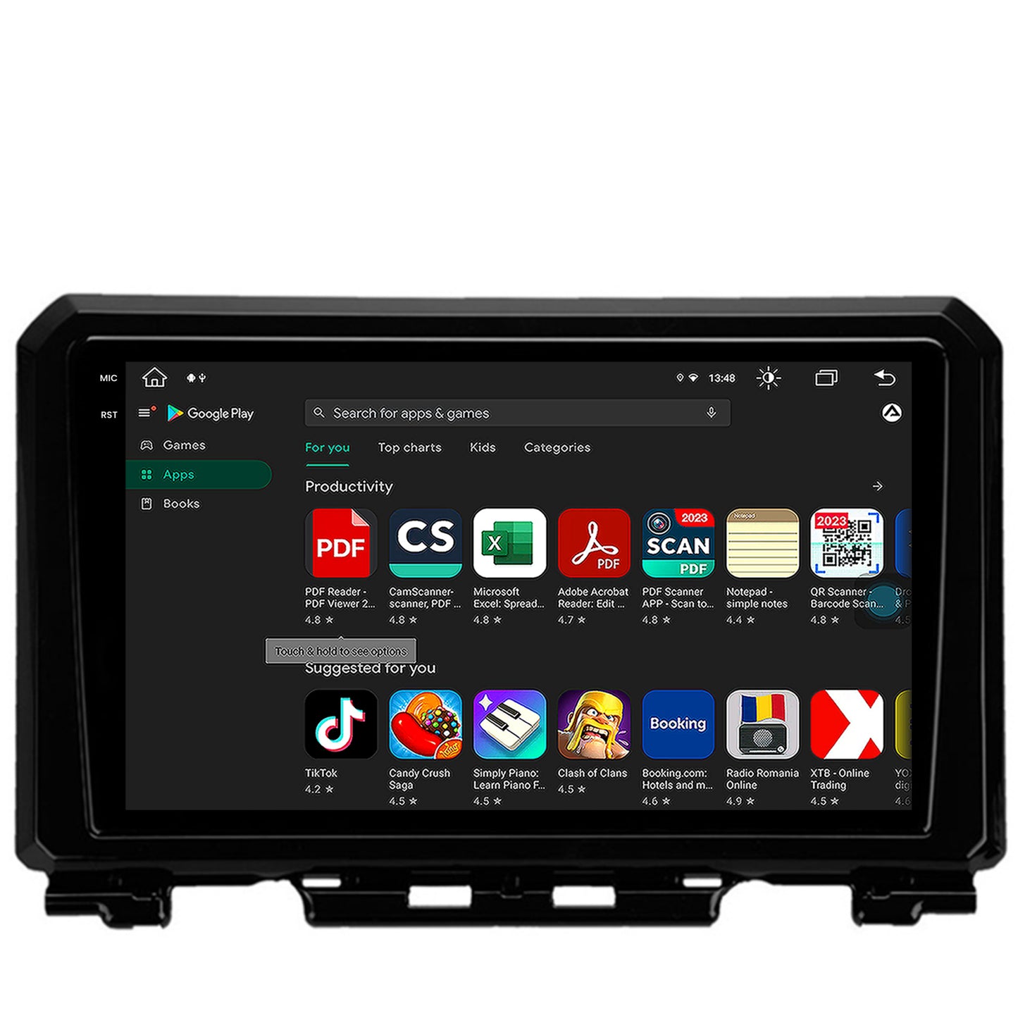 Navigatie Suzuki Jimny (2018-2022), Android, V-Octacore / 4GB RAM + 64GB ROM, 9.5 Inch - AD-BGV9004+AD-BGRKIT312