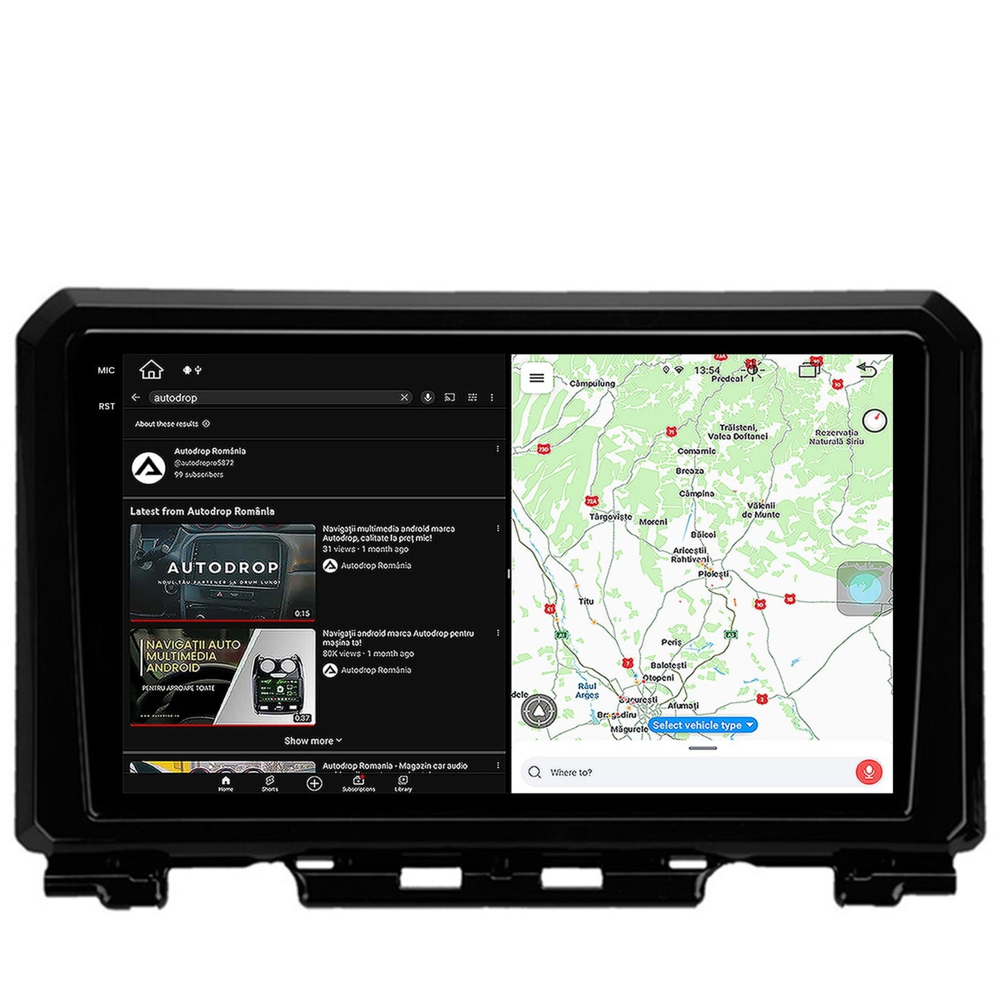 Navigatie Suzuki Jimny (2018-2022), Android, X-Octacore / 8GB RAM + 256GB ROM, 9.5 Inch - AD-BGX9008+AD-BGRKIT312