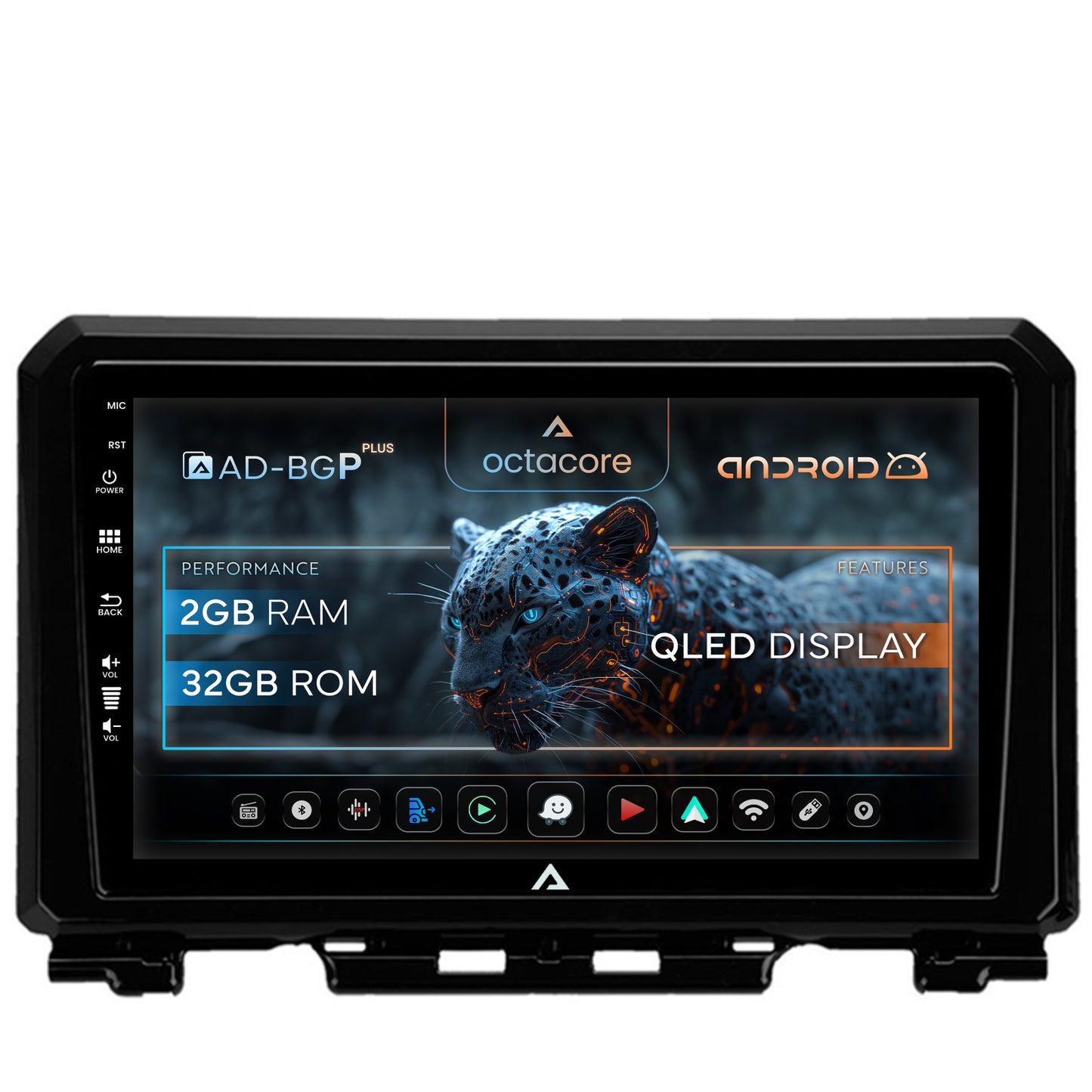 Navigatie Suzuki Jimny (2018+), Android, P-Octacore / 2GB RAM + 32GB ROM, 9 Inch - AD-BGP9002+AD-BGRKIT312