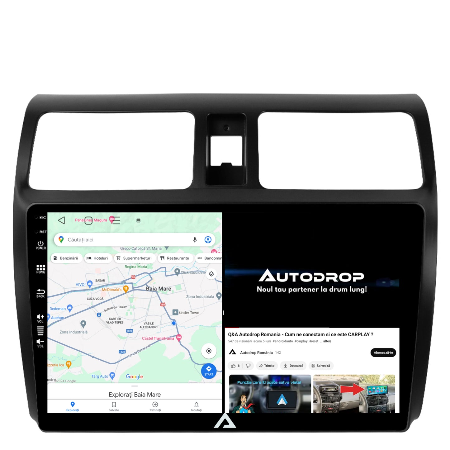 Navigatie Suzuki Swift (2003-2010), Android, E-Octacore / 2GB RAM + 32GB ROM, 10.1 Inch - AD-BGE10002+AD-BGRKIT301
