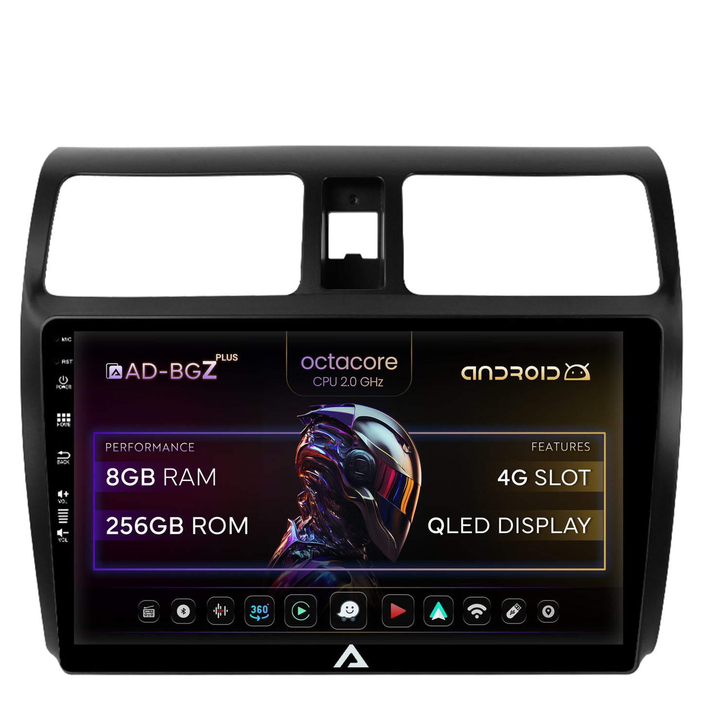Navigatie Suzuki Swift (2003-2010), Android, Z-Octacore / 8GB RAM + 256GB ROM, 9 Inch - AD-BGZ9008+AD-BGRKIT301