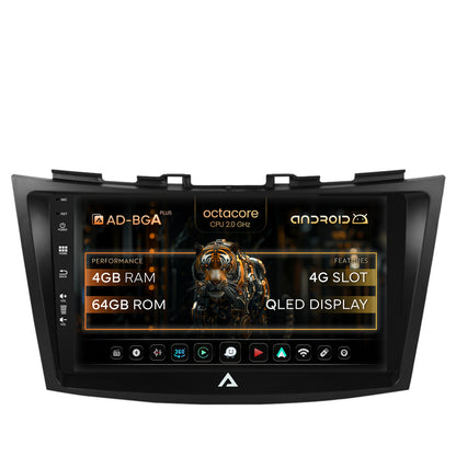Navigatie Suzuki Swift (2011-2017), Android, A-Octacore / 4GB RAM + 64GB ROM, 9 Inch - AD-BGA9004+AD-BGRKIT304