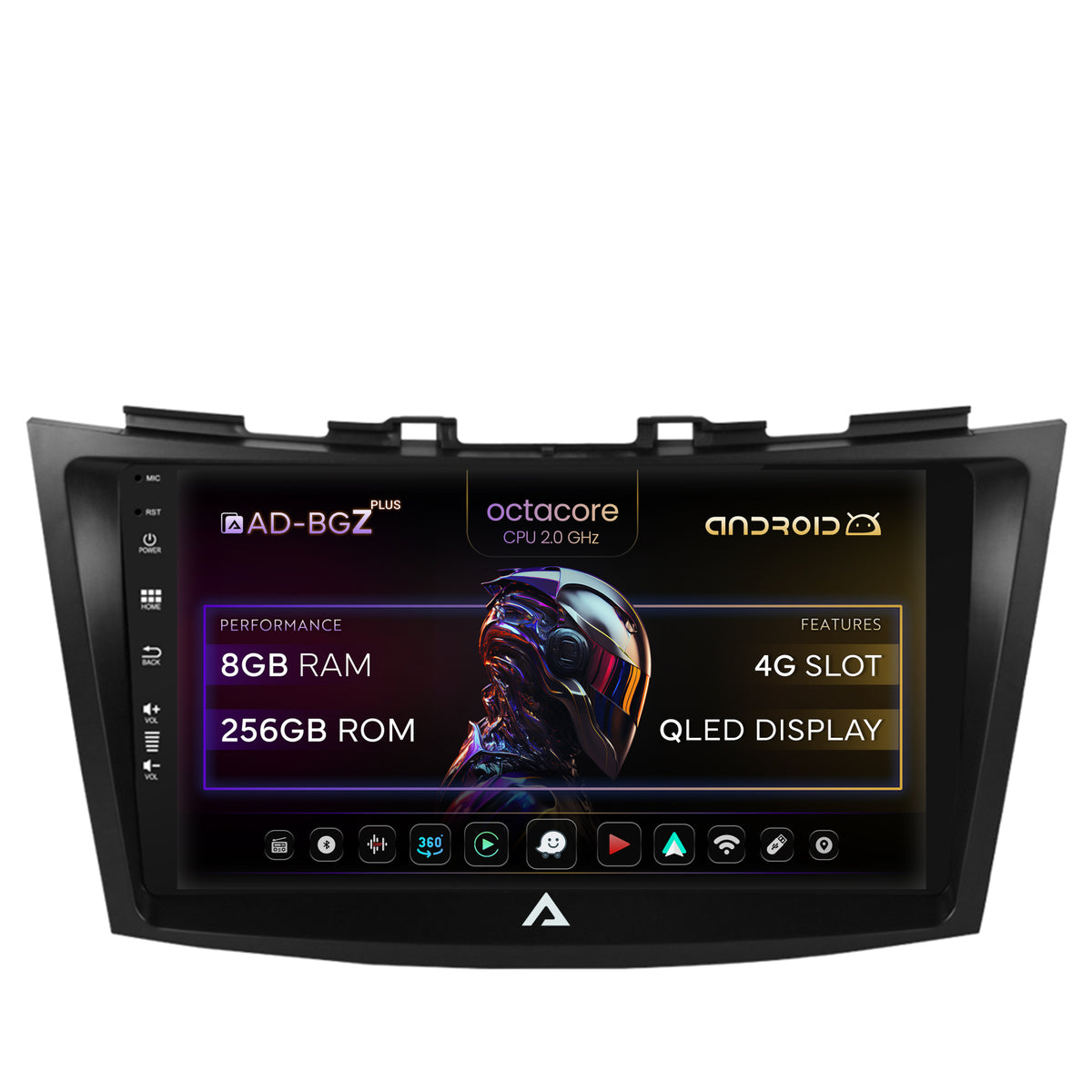 Navigatie Suzuki Swift (2011-2017), Android, Z-Octacore|AC8257| / 4GB RAM + 64GB ROM, 9 Inch - AD-BGZ9008+AD-BGRKIT304