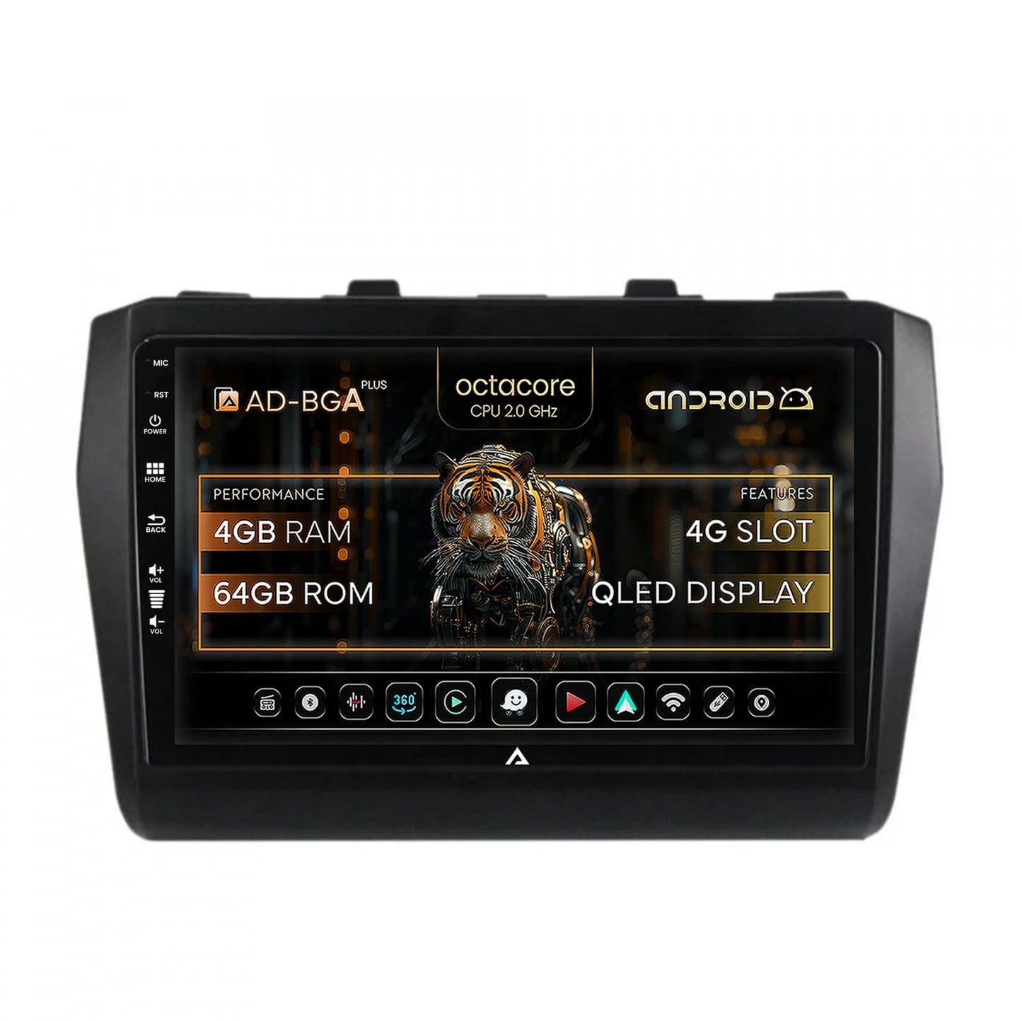 Navigatie Suzuki Swift (2017+), Android, A-Octacore / 4GB RAM + 64GB ROM, 9 Inch - AD-BGA9004+AD-BGRKIT085
