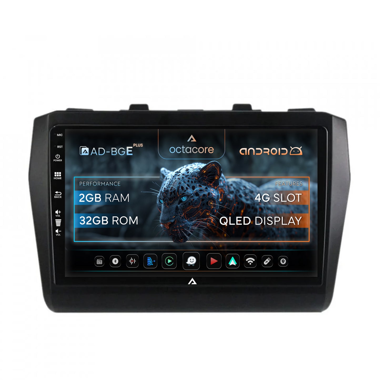Navigatie Suzuki Swift (2017+), Android, E-Octacore / 2GB RAM + 32GB ROM, 9 Inch - AD-BGE9002+AD-BGRKIT085