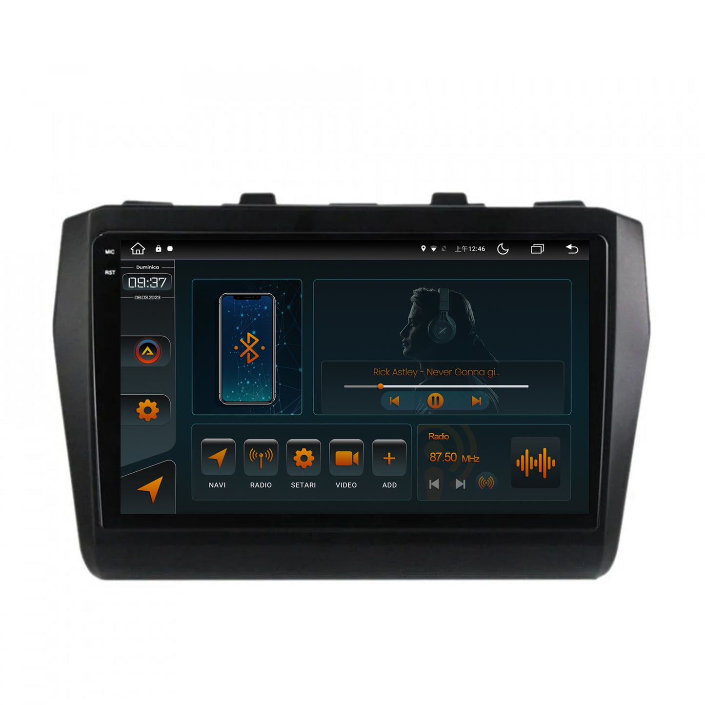 Navigatie Suzuki Swift (2017+), Android, V-Octacore / 4GB RAM + 64GB ROM, 9.5 Inch - AD-BGV9004+AD-BGRKIT085