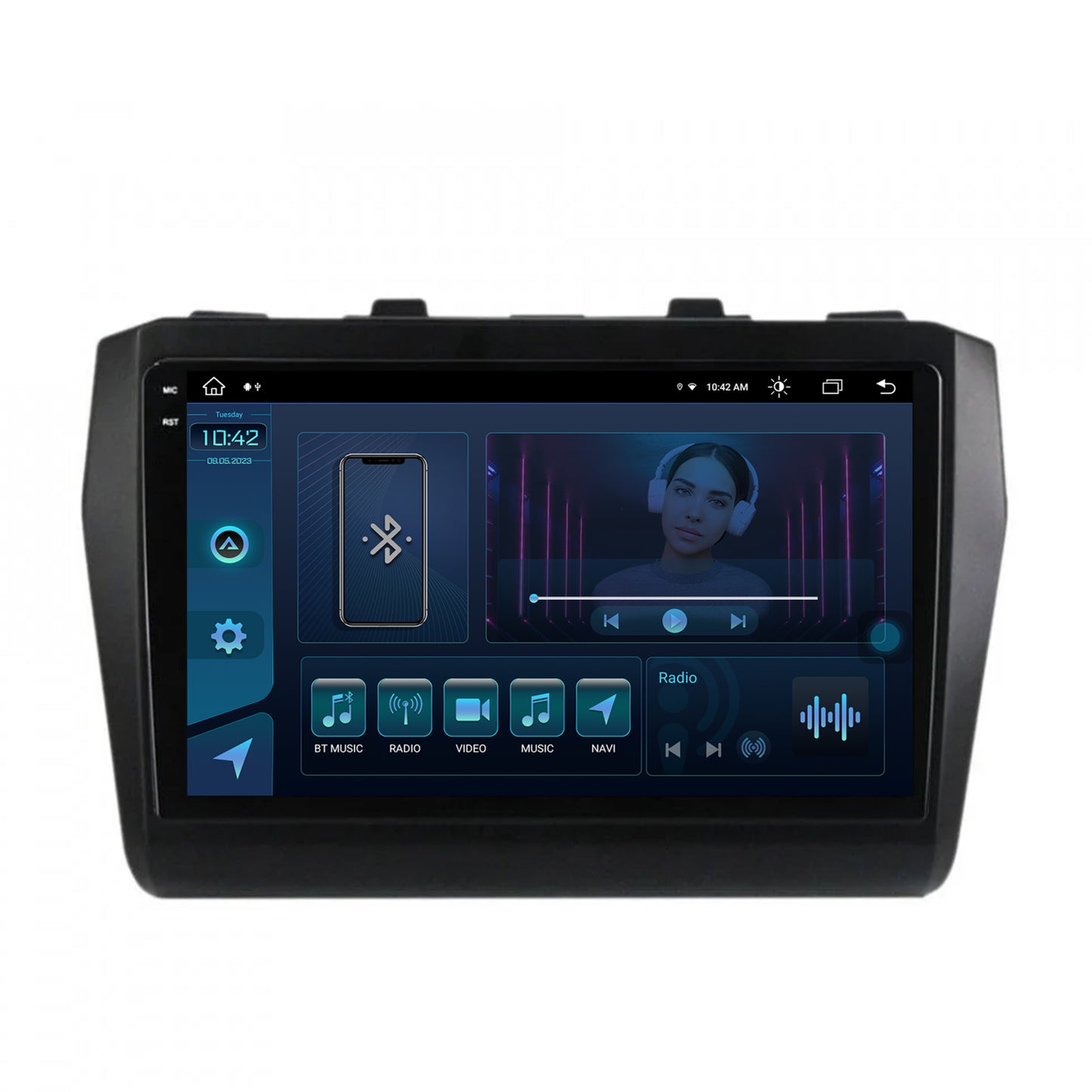 Navigatie Suzuki Swift (2017+), Android, X-Octacore / 8GB RAM + 256GB ROM, 9.5 Inch - AD-BGX9008+AD-BGRKIT085
