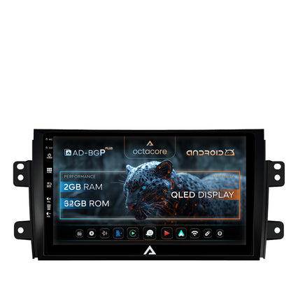 Navigatie Suzuki SX4 / Fiat Sedici, Android, P-Octacore / 2GB RAM + 32GB ROM, 9 Inch - AD-BGP9002+AD-BGRKIT307