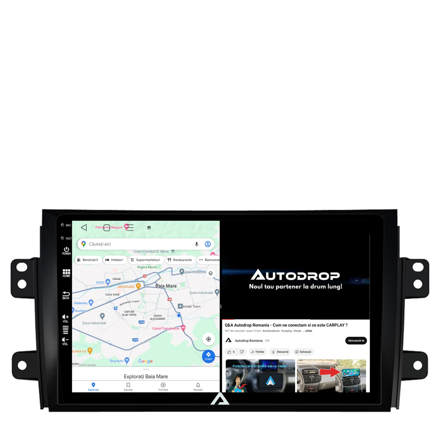 Navigatie Suzuki SX4 / Fiat Sedici, Android, P-Octacore / 2GB RAM + 32GB ROM, 9 Inch - AD-BGP9002+AD-BGRKIT307