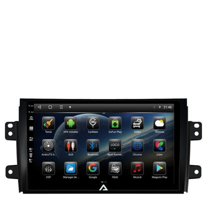 Navigatie Suzuki SX4 / Fiat Sedici, Android, P-Octacore / 2GB RAM + 32GB ROM, 9 Inch - AD-BGP9002+AD-BGRKIT307